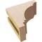 Ekena Millwork 3"W x 6"D x 6"H Classic Pescadero Rough Cedar Woodgrain TimberThane Corbel, Primed Tan CORUR03X06X06PECRCPR - alternate 2